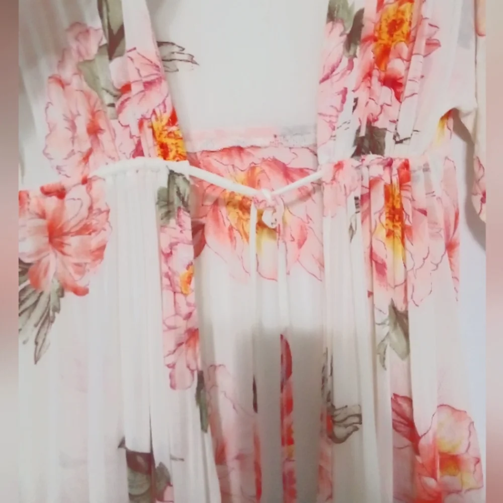 CURE KIMONO LONG FLORAL PRINT | SIZE M - Picture 5 of 8